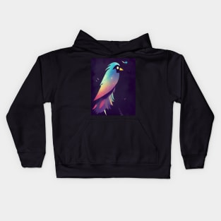 Starry Galaxy Crow Kids Hoodie